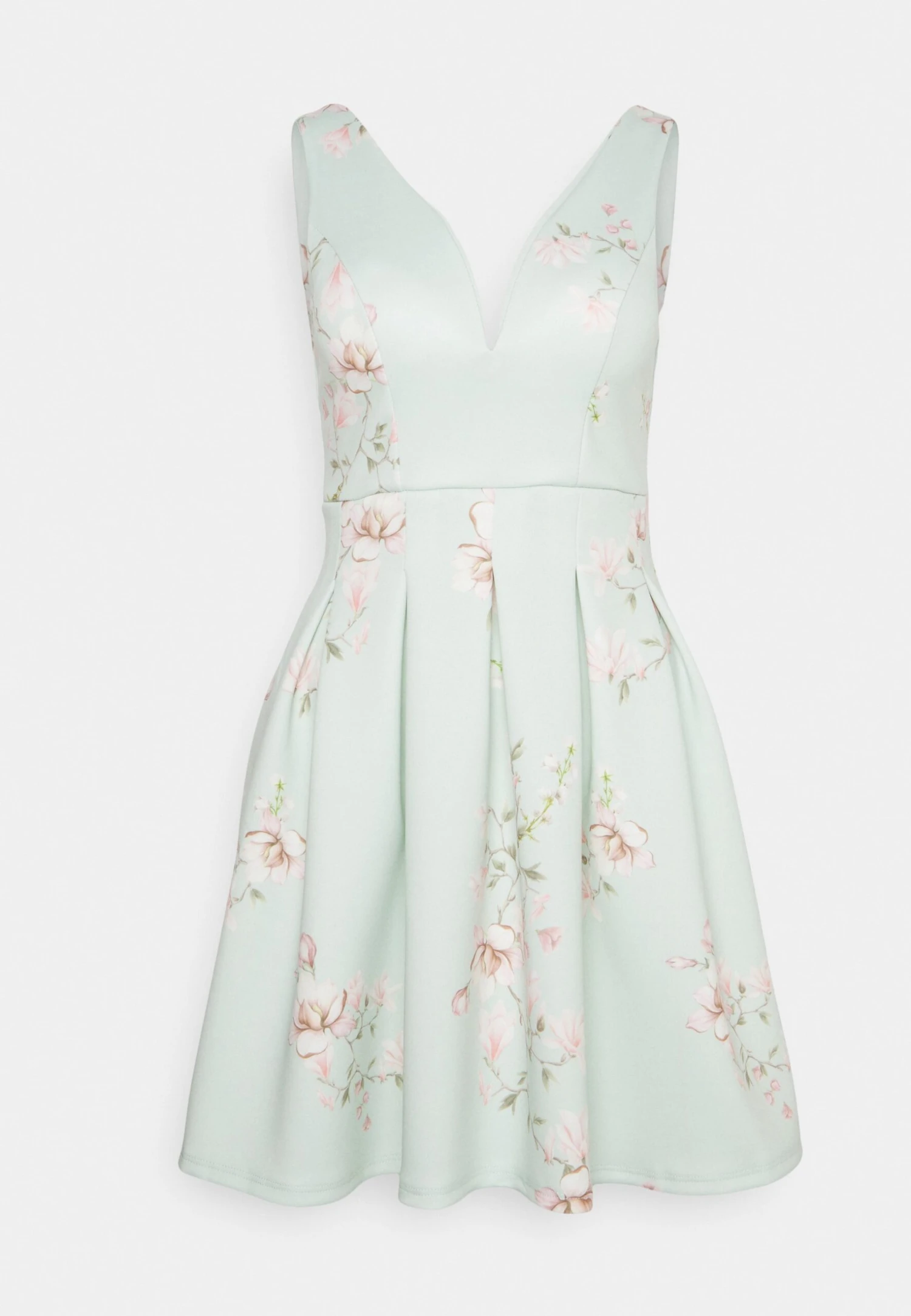 Wal G Wedding - Lila V Neck Print Skater - Robe De Soirée - Hellgrün, Mehrfarbig 6 Wal G Wedding - Lila V Neck Print Skater - Robe De Soirée - Hellgrün, Mehrfarbig – Image 4