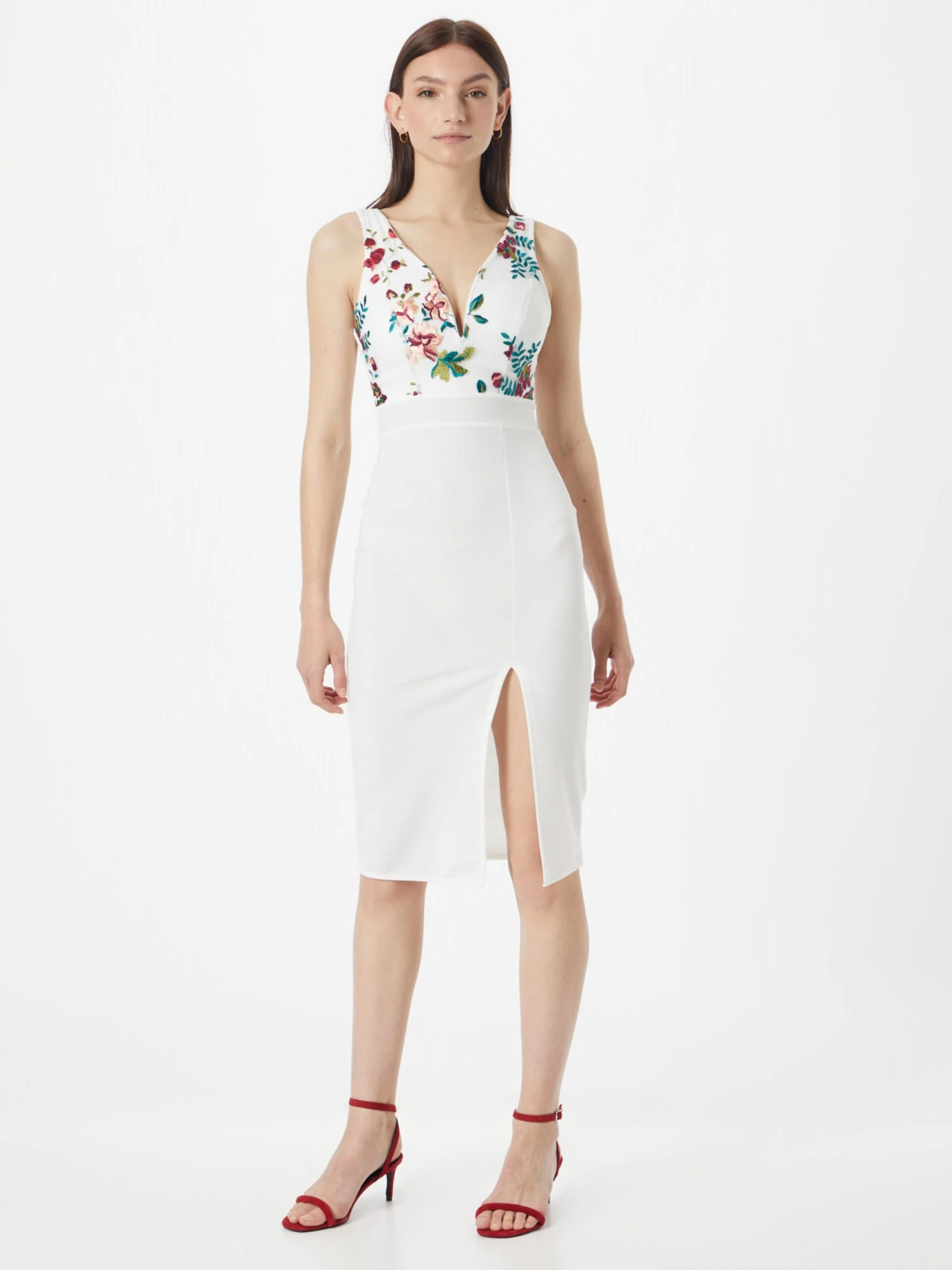 Wal G Mini-robes Robe Femme Blanc 5 Wal G Mini-robes Robe Femme Blanc – Image 3