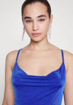 Wal G Yass Rouched Maxi Dress - Robe De Soirée - Electric Blue -Wal G ad00f1f8abe54040a5f39c9e74954da9