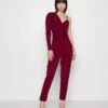 Wal G Ciaramin One Sleeve Jumpsuit - Combinaison - Berry Wine -Wal G b00fa1a7e2354f56afd8f9f22114a426
