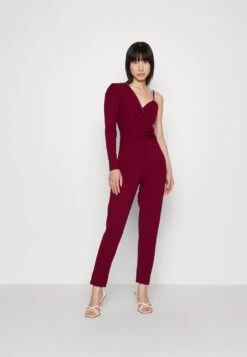 Wal G Ciaramin One Sleeve Jumpsuit - Combinaison - Berry Wine