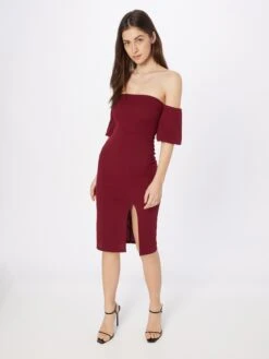 Wal G Mini-robes Robe CYLON Femme Rouge Carmin -Wal G b06354f9f3124568e0f29b72562f39ce