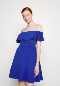 Wal G Minny Ruffle Skater - Robe De Soirée - Electric Blue