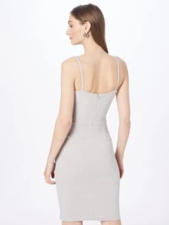 Wal G Mini-robes Robe ILANA Femme Gris Argenté -Wal G b2850ad50304b496fcf0a50f3b97bc18