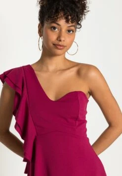 Wal G One Shoulder Skater Dress - Robe En Jersey - Magenta 11 Wal G One Shoulder Skater Dress - Robe En Jersey - Magenta -Wal G b31722b0fa9643d6b099dfbe62449d61