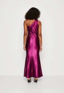 Wal G One Shoulder Maxi Dress - Robe De Cocktail - Plum -Wal G b3d3c6b17ae046ae8f870b3d884a5543