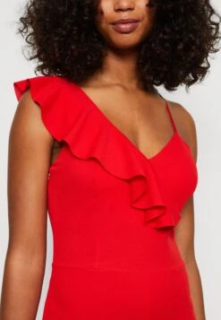 Wal G Layla Ruffle Neck - Combinaison - Red -Wal G b40e64f28be9484aa7303840299bc38b