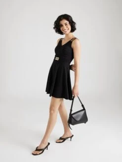 Wal G Mini-robes Robe WENDY Femme Noir -Wal G b486761d3d7d25ea2039bce4c2d2521b