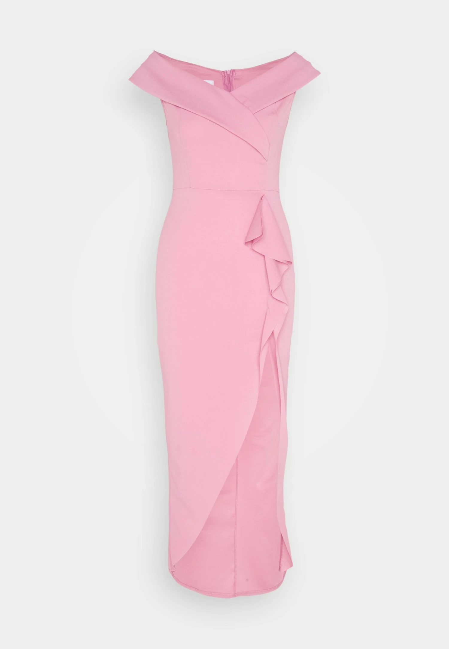 Wal G Ryan Ruffle Midi - Robe De Cocktail - Rose Pink 7 Wal G Ryan Ruffle Midi - Robe De Cocktail - Rose Pink – Image 5