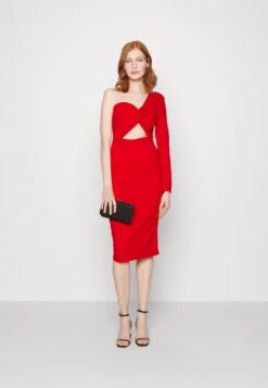 Wal G Lacey Midi Dress - Robe De Soirée - Red -Wal G b681e10bce584a0fb502310d64cc31ae