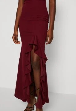 Wal G Soya One Shoulder Maxi Dress - Robe En Jersey - Berry Wine -Wal G b8233c3e359c4cd68bce763c82161d8e