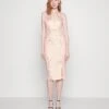 Wal G Wedding Alma V Neck Midi - Robe En Jersey - Light Pink -Wal G b8f3cd338e784530b6b7c867eeec77f6
