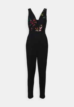 Wal G Print Contrast Plunge - Combinaison - Black Floral -Wal G ba059ad20b574b2784080a18035492dd