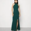 Wal G Sara Halter Neck Maxi Dress - Robe De Cocktail - Forest Green -Wal G ba773f2a8ee6426e89d8eb87d8f594f2