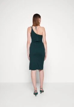 Wal G Beatriz Cut Out Midi - Robe De Soirée - Forest Green -Wal G bad1ddbf1002415c8169b04f145121a9