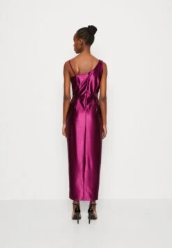 Wal G Valentines Esme Pleat Maxi - Robe De Cocktail - Plum -Wal G bb5a15ec76524130932243b0b0b8d6b9