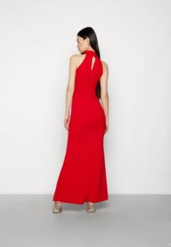 Wal G Halter Neck Maxi Dress - Robe De Cocktail - Red -Wal G bb955d96afcc4a0aa77357e55c175657