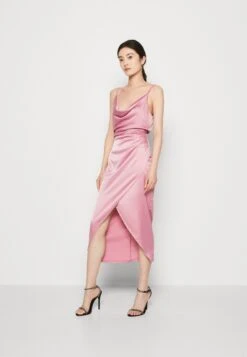 Wal G Milly Tulip Skirt Midi - Robe De Soirée - Mauve