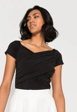 Wal G Hallieoff The Shoulder Body Suit - T-Shirt Basique - Black -Wal G bc3b0ecb8a464f1f810c050a5f0623a3