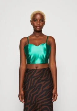 Wal G Daz Heart Neck Crop - Débardeur - Leaf Green