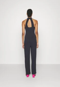Alfo Cross Neck Jumpsuit - Combinaison - Navy Blue -Wal G bd34b8bbb4ac424390a65736bb52a508