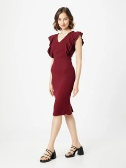 Wal G Mini-robes Robe ALESSIA Femme Lie De Vin -Wal G bd601e8e9494be06b56e155604c95f43