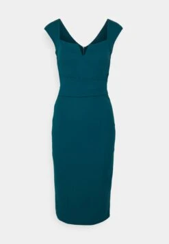 Wal G Nora Midi Dress - Robe En Jersey - Dark Teal Blue -Wal G bed047058c9a409c89d70522a2c62c1d