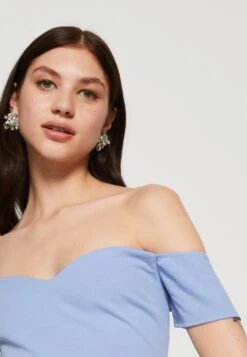 Wal G Rish Off Shoulder Maxi - Robe En Jersey - Powder Blue -Wal G bf612901dbec459db85098d596ce5ba5