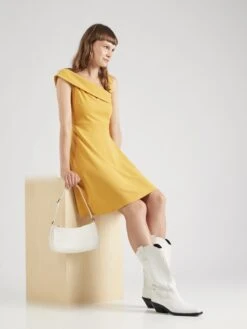 Wal G Robes De Cocktail Robe De Cocktail NOELLE Femme Jaune -Wal G bf8eab6ac05f3b82fff13ba9c568ba6c