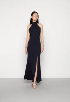 Wal G Halter Neck Maxi Dress - Robe De Cocktail - Navy Blue