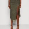 Wal G Roro Midi Skirt - Jupe Crayon - Khaki Green 1 Wal G Roro Midi Skirt - Jupe Crayon - Khaki Green -Wal G c11d2deed6534ebba57f134717086158
