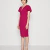 Wal G Tatiana Ruffle Sleeve Midi - Robe En Jersey - Raspberry -Wal G c1e0cea606f94e2c8a2b925c24e3bf6e