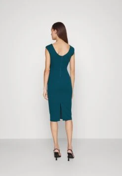 Wal G Nora Midi Dress - Robe En Jersey - Dark Teal Blue -Wal G c36a0f2d61284a6e9e6a2c22dd36ead9