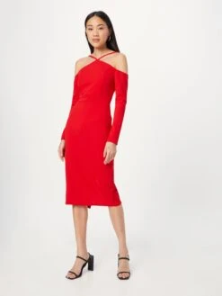 Wal G Robes Midi Robe Femme Rouge -Wal G c6da19fe782858785a4ac9060a5f5d49