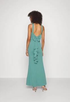 Wal G Sacha Frill Dress - Robe De Cocktail - Sage Green -Wal G c767c241b5ec47379ebd6d3708f0e545