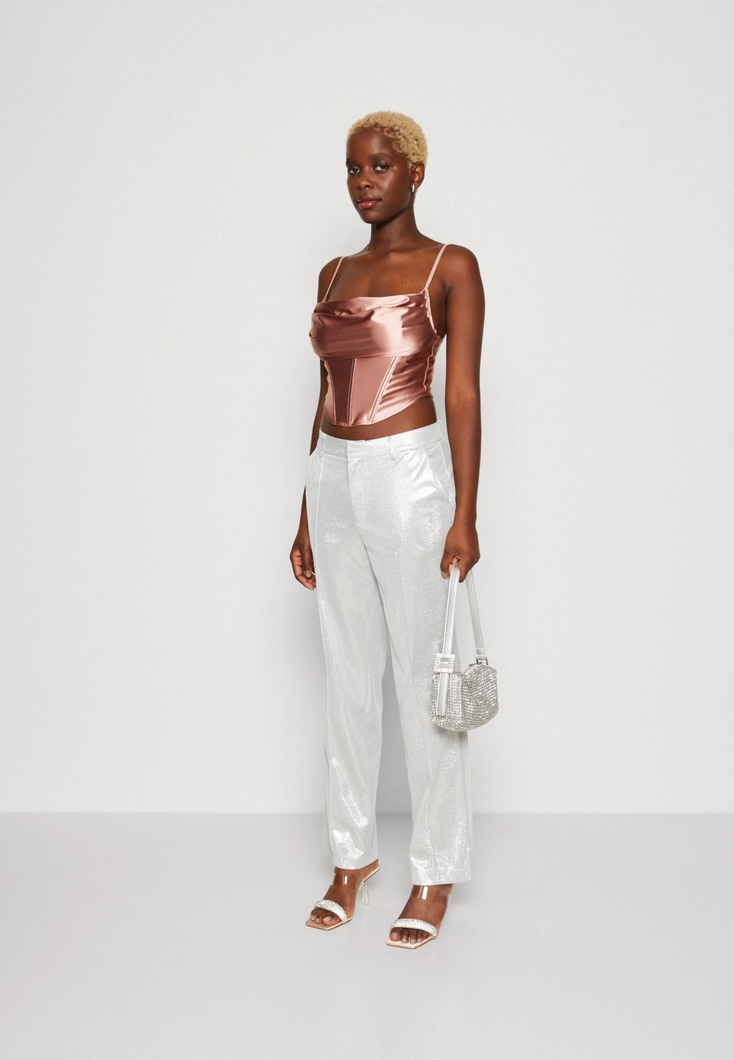 Wal G Christian Corset Crop - Débardeur - Dusty Pink 4 Wal G Christian Corset Crop - Débardeur - Dusty Pink – Image 2