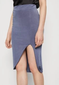 Wal G Party Ty Midi Skirt - Jupe Crayon - Denim Blue -Wal G c9bc7730df034cc59b9da808cc14f2f9