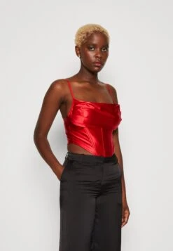 Wal G Christian Corset Crop - Débardeur - Red