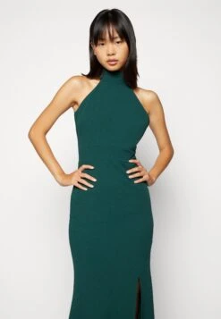 Wal G Sara Halter Neck Maxi Dress - Robe De Cocktail - Forest Green -Wal G caa12454ff784614a27d1244eccd3c49