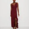 Wal G Soya One Shoulder Maxi Dress - Robe En Jersey - Berry Wine -Wal G cb03c36ced6c401b8b245e8d8f307abc