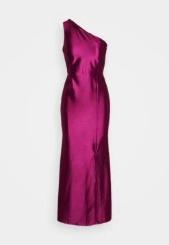 Wal G One Shoulder Maxi Dress - Robe De Cocktail - Plum -Wal G cb837f58560b4b5bbd97865d6d690796