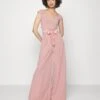 Teo V Neck Wide Leg Bow - Combinaison - Blush Pink -Wal G ccc71fb5a3ad4cefa017fba0d67485f7