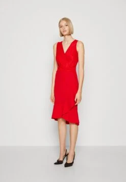 Wal G Sally Wrap Midi Dress - Robe En Jersey - Red