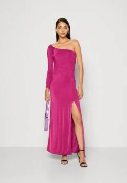 Wal G Arrabella One Sleeve Maxi - Robe En Jersey - Magenta -Wal G cd6e9f23687d474e8fc4cf5d2d3ba004