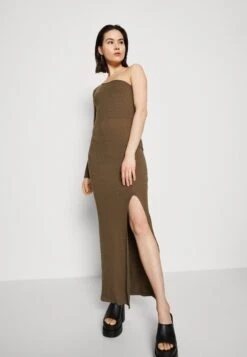 Wal G Party Ash One Shoulder Maxi - Robe En Jersey - Khaki Green -Wal G ceb1617ee5f44752bc8445a9b3f6aa62