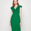 Wal G Himani V Neck Midi Dress - Robe Fourreau - Leaf Green -Wal G d20ceb0d3a4041808a6625bd2045e13f