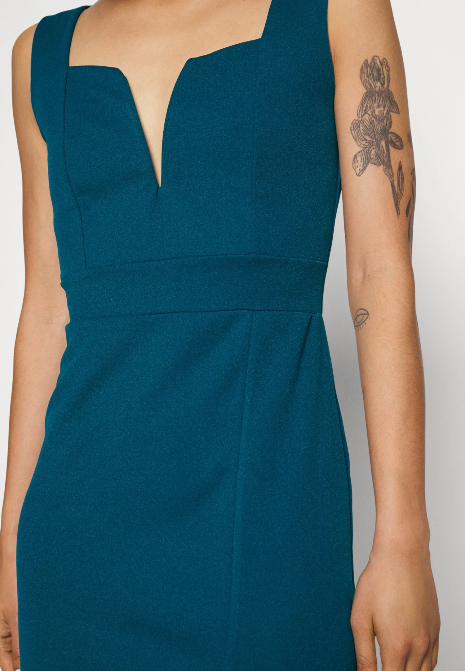 Wal G Cruise Midi Dress - Robe Fourreau - Dark Teal Blue 9 Wal G Cruise Midi Dress - Robe Fourreau - Dark Teal Blue – Image 7