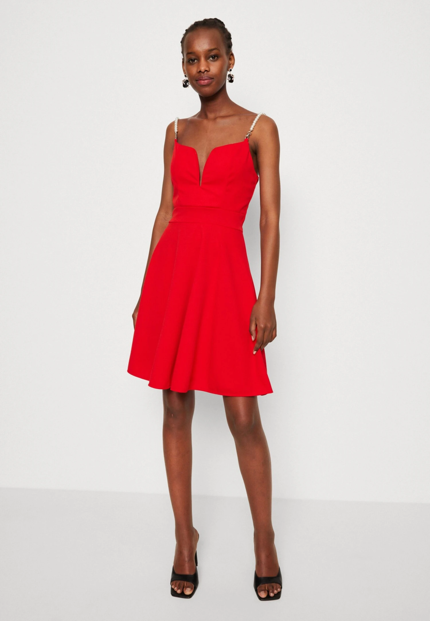 Wal G Valentines Valentina Skater - Robe En Jersey - Red 6 Wal G Valentines Valentina Skater - Robe En Jersey - Red – Image 4