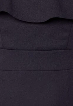 Camille Ruffle Midi - Robe De Soirée - Navy Blue -Wal G d477fb7e4d2b488c8e1ec8d6e1f4b1d2