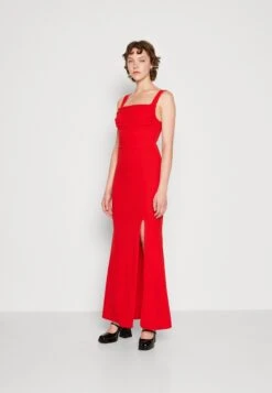 Wal G Maya Square Neck Maxi - Robe En Jersey - Red